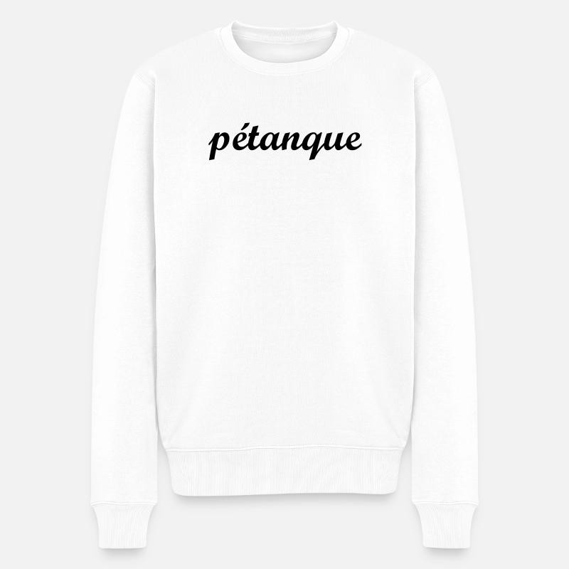 Pétanque ! - Männer Premium Bio Pullover - Weiß
