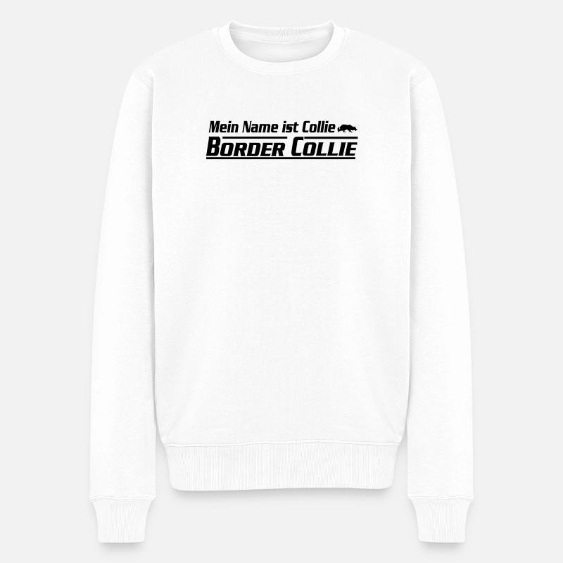 Mi chiamo Border Collie - Maglione ecologico premium da uomo - bianco