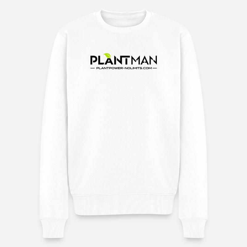 Plan Man | Puissance de l’usine-NoLimits - Pull Premium bio Homme - blanc