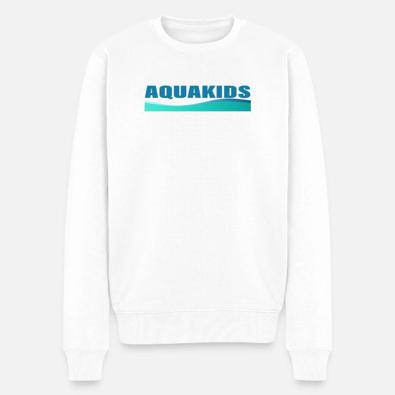 AQUAKIDS - Männer Premium Bio Pullover - Weiß
