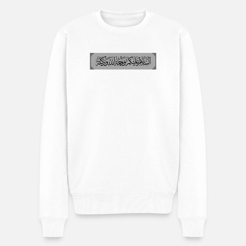 السلام عليكم ورحمة الله - Männer Premium Bio Pullover - Weiß