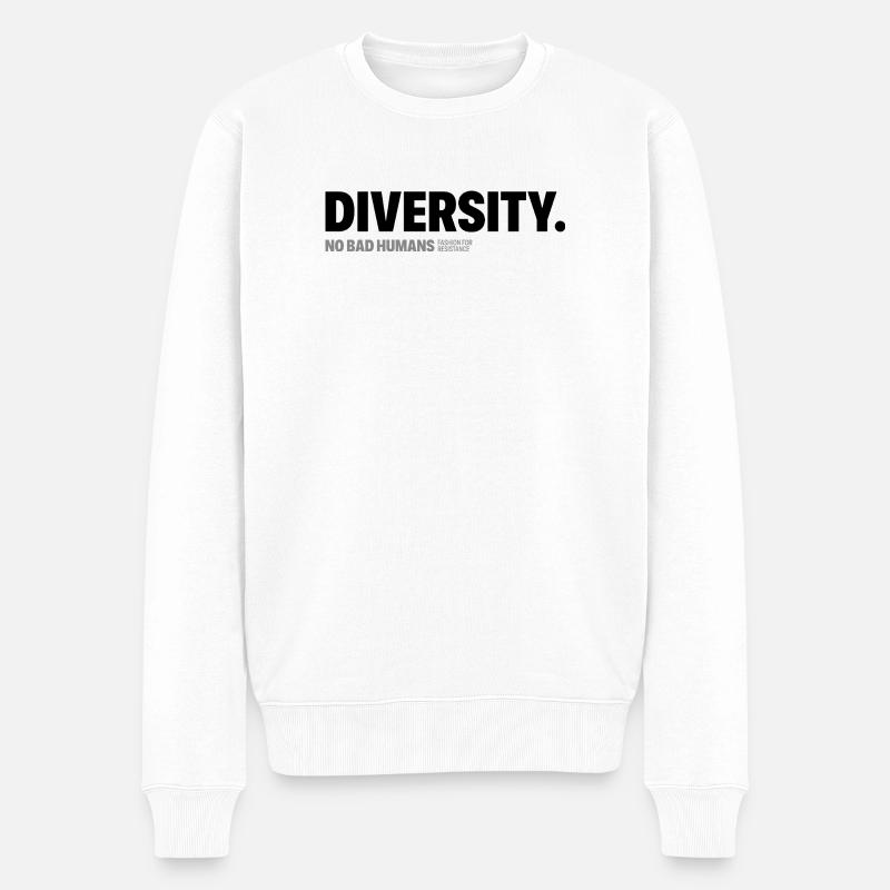 Diversité - Pull Premium bio Homme - blanc