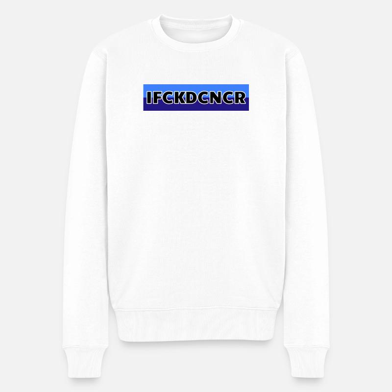 J’AI BAISÉ LE CANCER - Banner Blaa - Pull Premium bio Homme - blanc