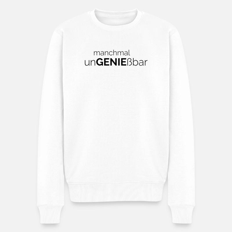 Ungeniessbar - Männer Premium Bio Pullover - Weiß