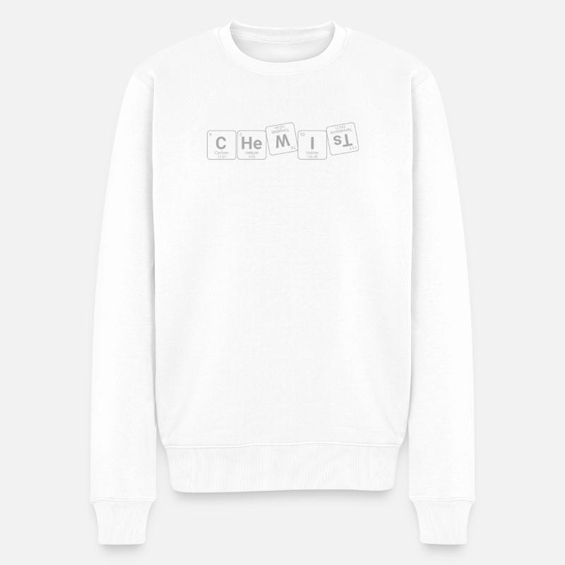 Chemiker - Männer Premium Bio Pullover - Weiß