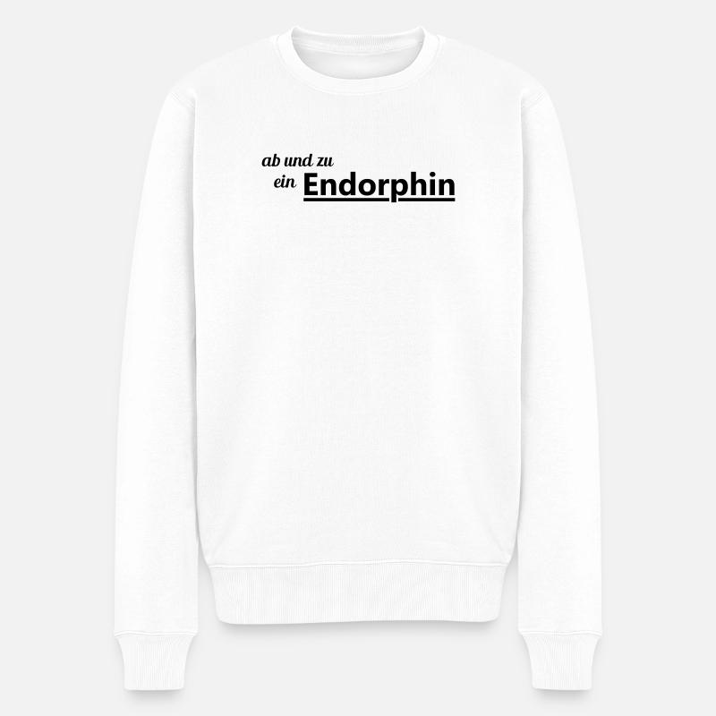 Endorphin - Männer Premium Bio Pullover - Weiß