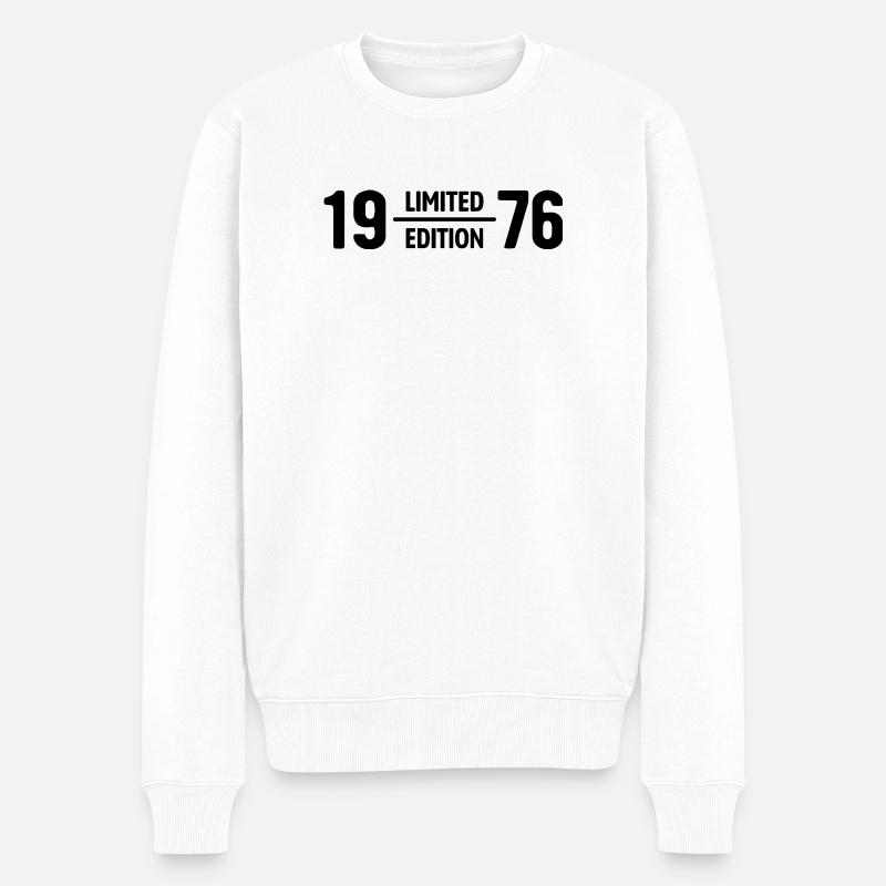 Édition limitée cadeau d’anniversaire 1976 - Pull Premium bio Homme - blanc