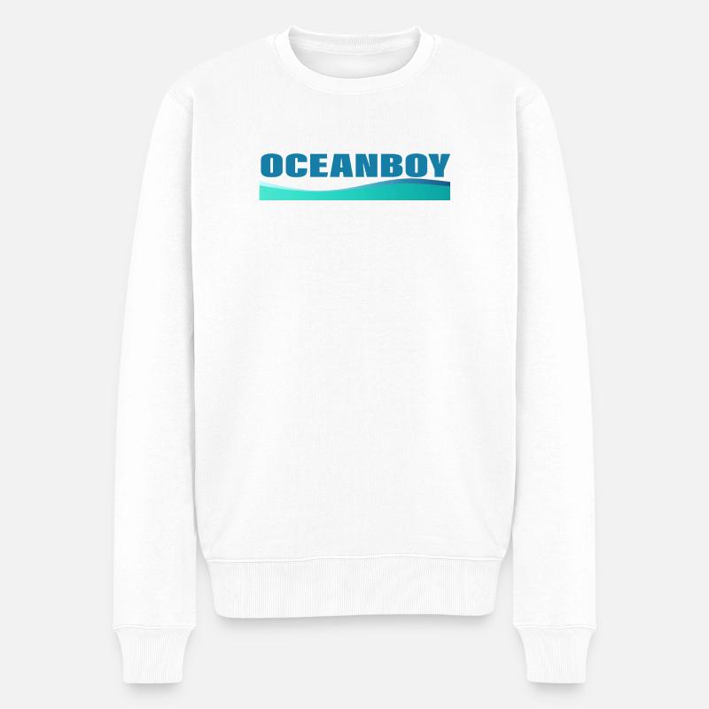 OCEANBOY - Männer Premium Bio Pullover - Weiß