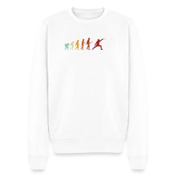 Fechten Evolution Fechter Sport Lustiger Spruch - Männer Premium Bio Pullover - Weiß - Vorne - Thijin (182cm)