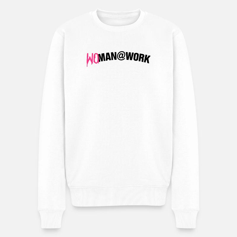 Woman at work - Pull Premium bio Homme - blanc