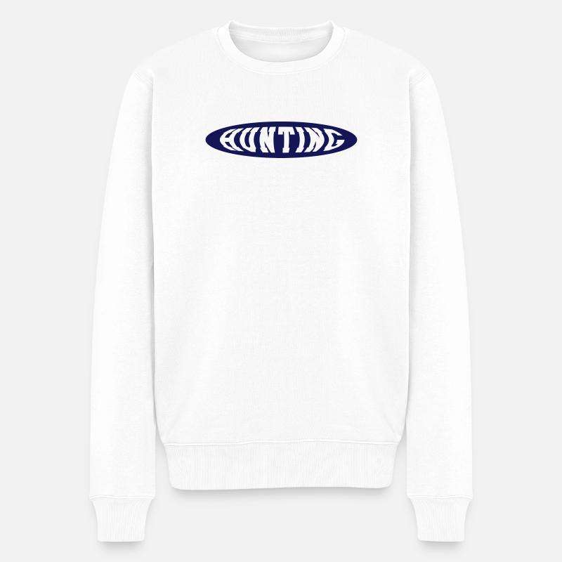 Hunting - Männer Premium Bio Pullover - Weiß