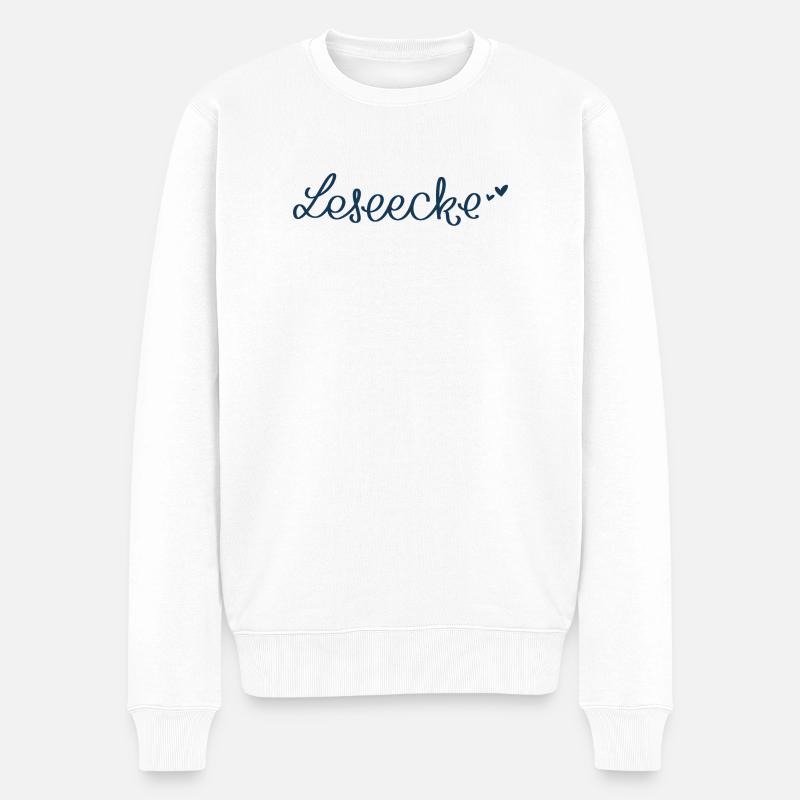Coin de lecture avec le cœur - Pull Premium bio Homme - blanc