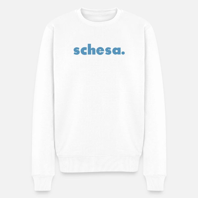 schesa. - Männer Premium Bio Pullover - Weiß