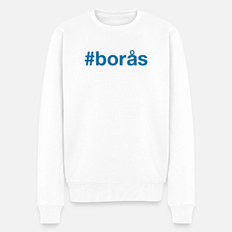 Boras Sverige Suède Schweden - Pull Premium bio Homme - blanc