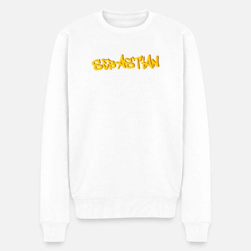 Sebastian - Pull Premium bio Homme - blanc