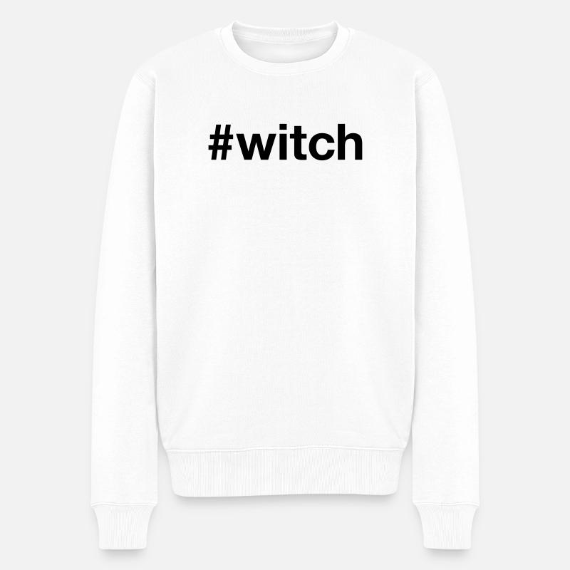 WITCH Spooky Hexe Halloween - Pull Premium bio Homme - blanc