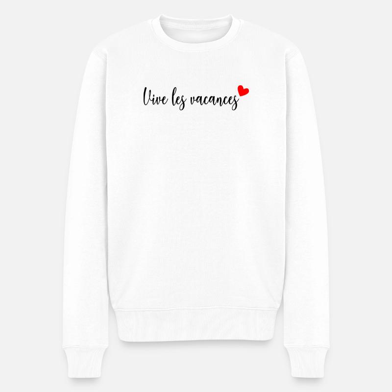 MAÎTRESSE. MAITRE. MERCI. MERCI MAÎTRESSE - Pull Premium bio Homme - blanc