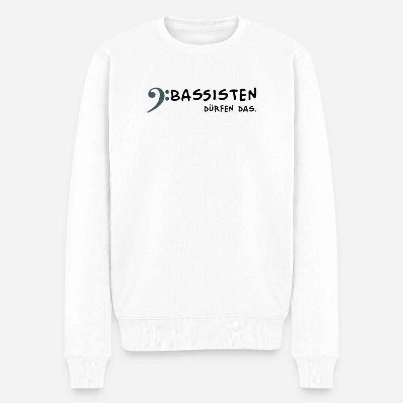Les bassistes sont autorisés à - Pull Premium bio Homme - blanc
