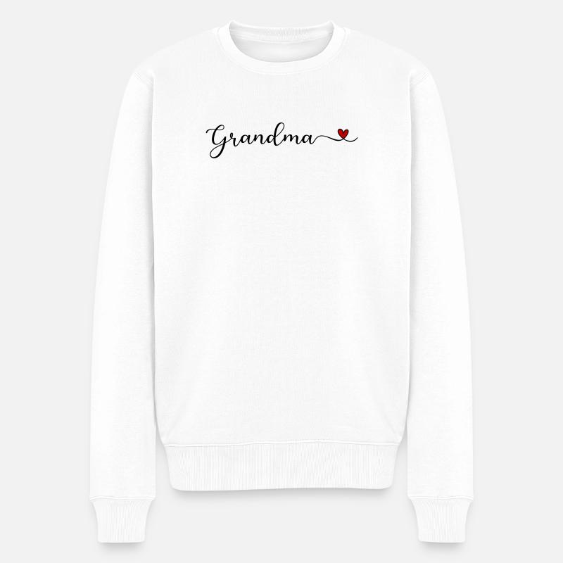 Oma - Männer Premium Bio Pullover - Weiß