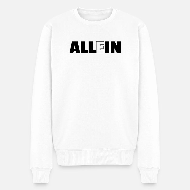 All in - Männer Premium Bio Pullover - Weiß