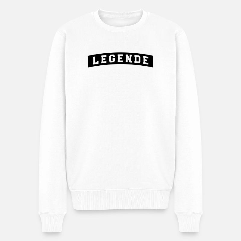Légende - Pull Premium bio Homme - blanc