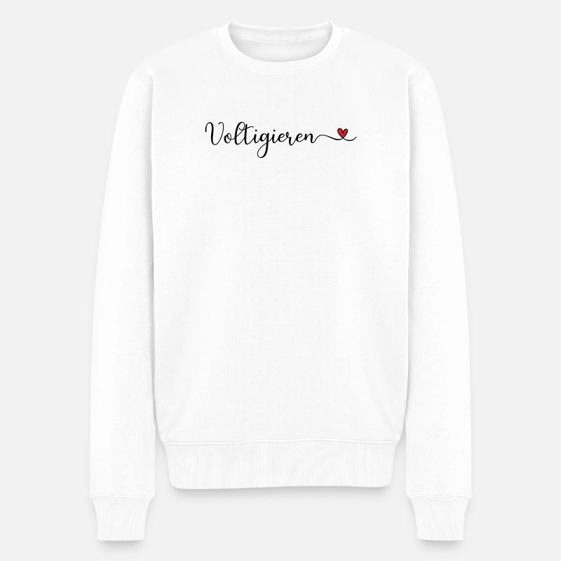 Voltigieren - Männer Premium Bio Pullover - Weiß