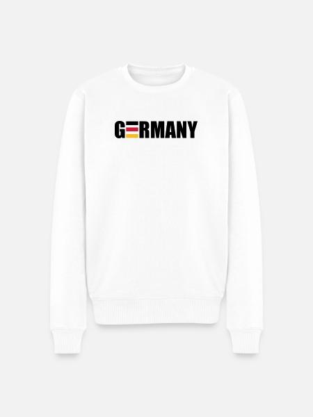 Germany - Männer Premium Bio Pullover - Weiß