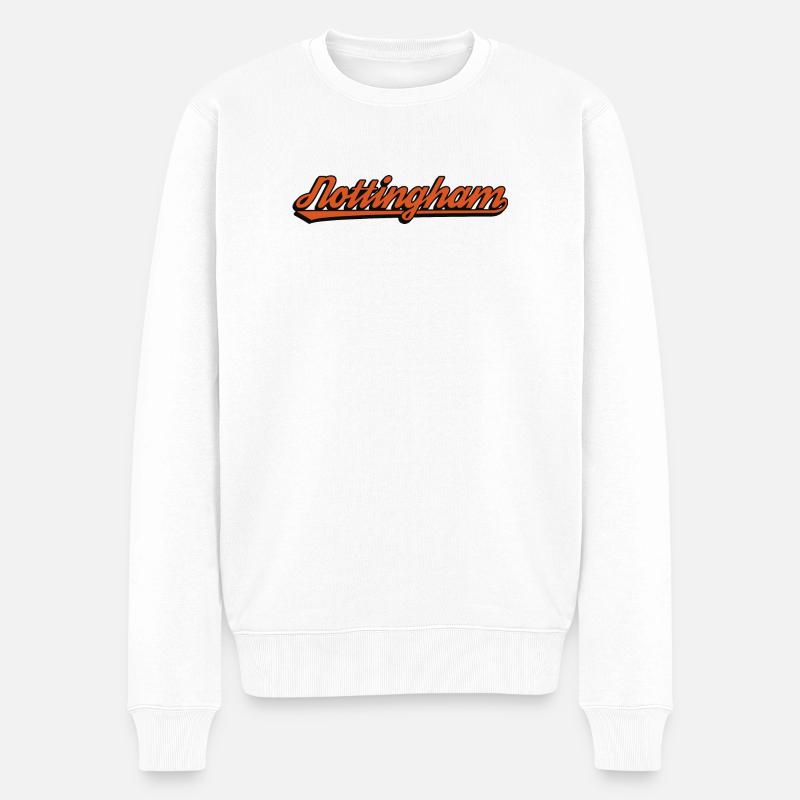 Nottingham - Männer Premium Bio Pullover - Weiß