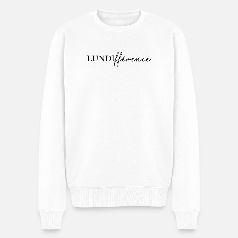 LUNDIfférence - Pull Premium bio Homme - blanc