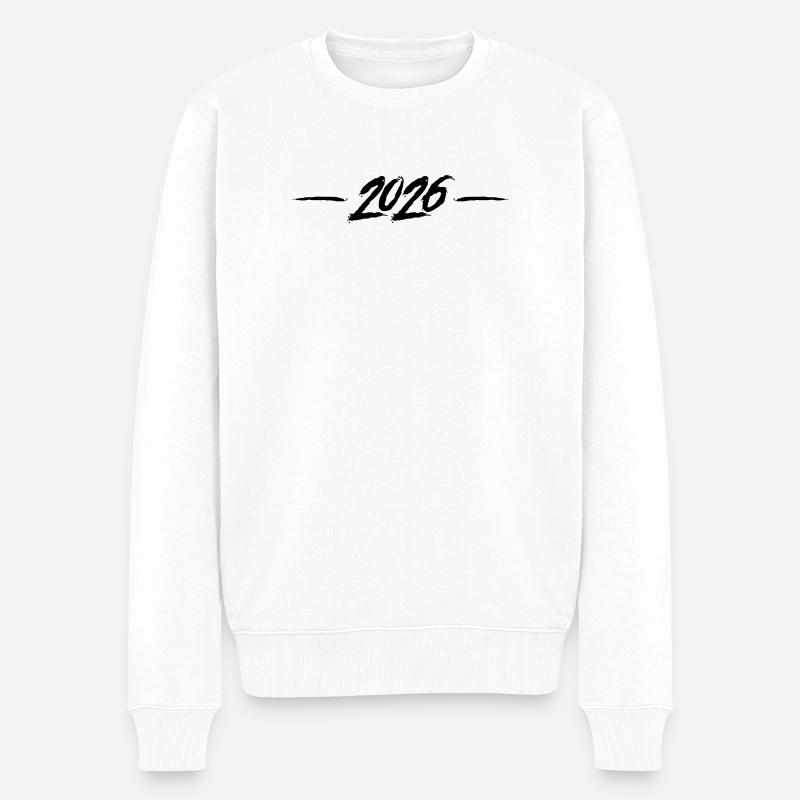 Année 2026 - Pull Premium bio Homme - blanc
