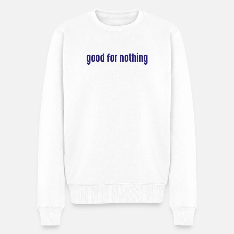 Good_for_Nothing - Pull Premium bio Homme - blanc