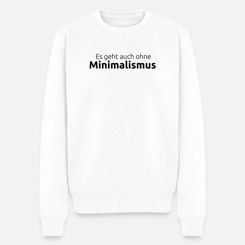Omettez le minimalisme - Pull Premium bio Homme - blanc
