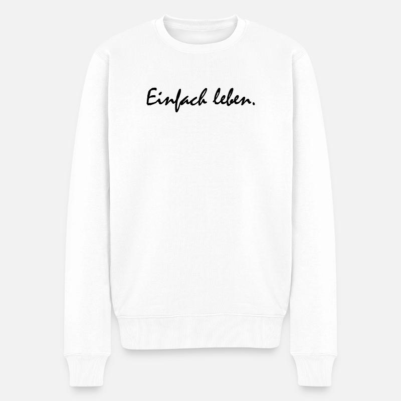 Vis juste ! - Pull Premium bio Homme - blanc