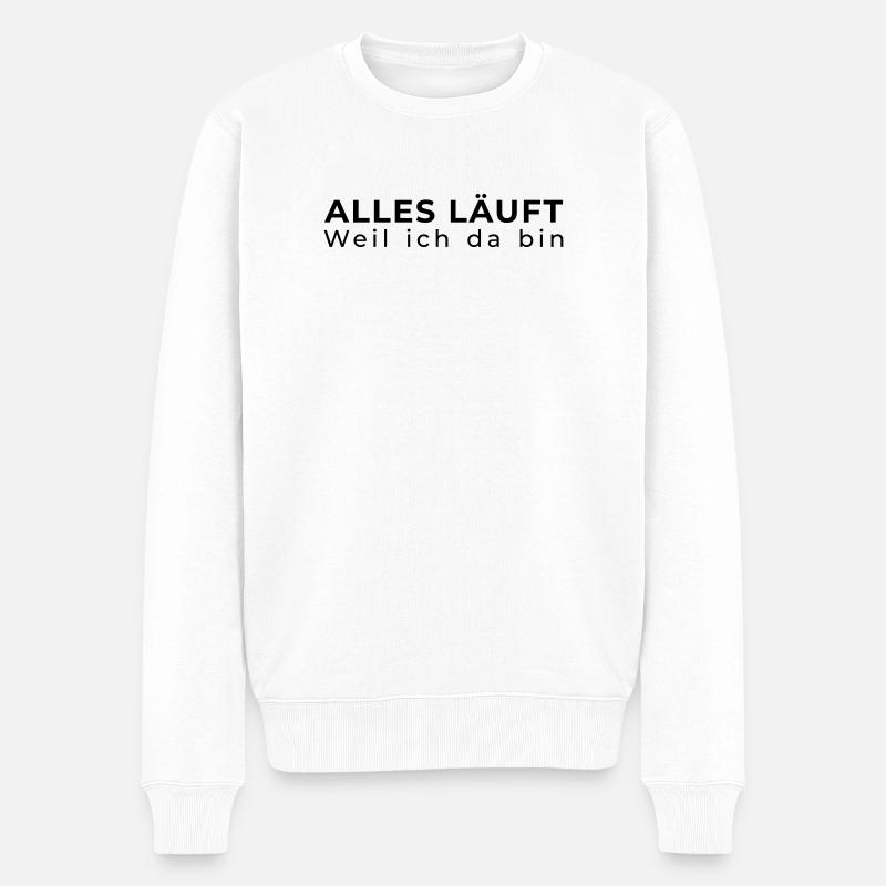 Alles läuft – IT Administrator - Männer Premium Bio Pullover - Weiß