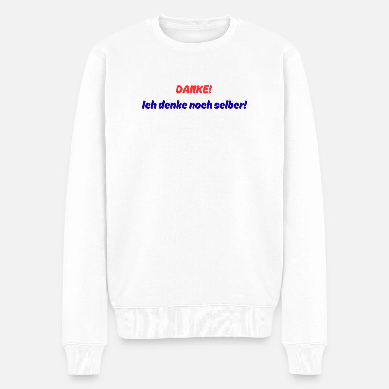 Merci ! Je pense encore par moi-même ! - Pull Premium bio Homme - blanc