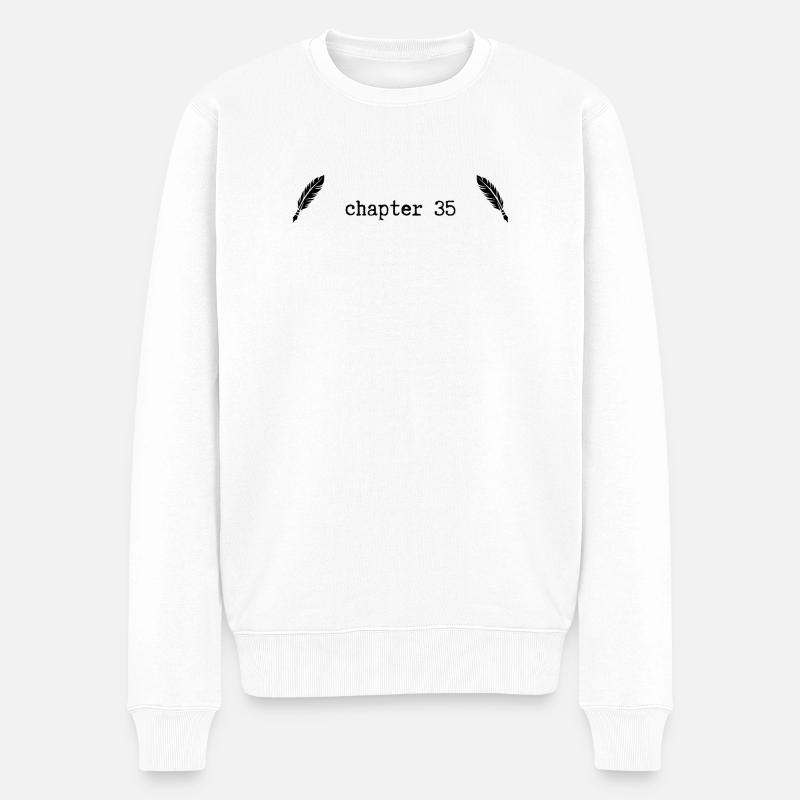 chapitre 35 : Anniversaire - Pull Premium bio Homme - blanc