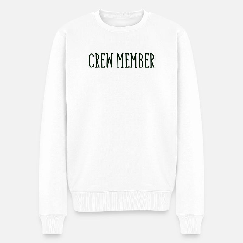 crew_member - Männer Premium Bio Pullover - Weiß