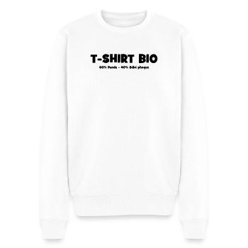 Bio Parodie Conservation Animale - Pull Premium bio Homme - blanc - Devant - Thijin (182cm)