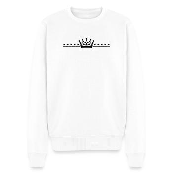 Élément de la couronne - Pull Premium bio Homme - blanc - Devant - Thijin (182cm)