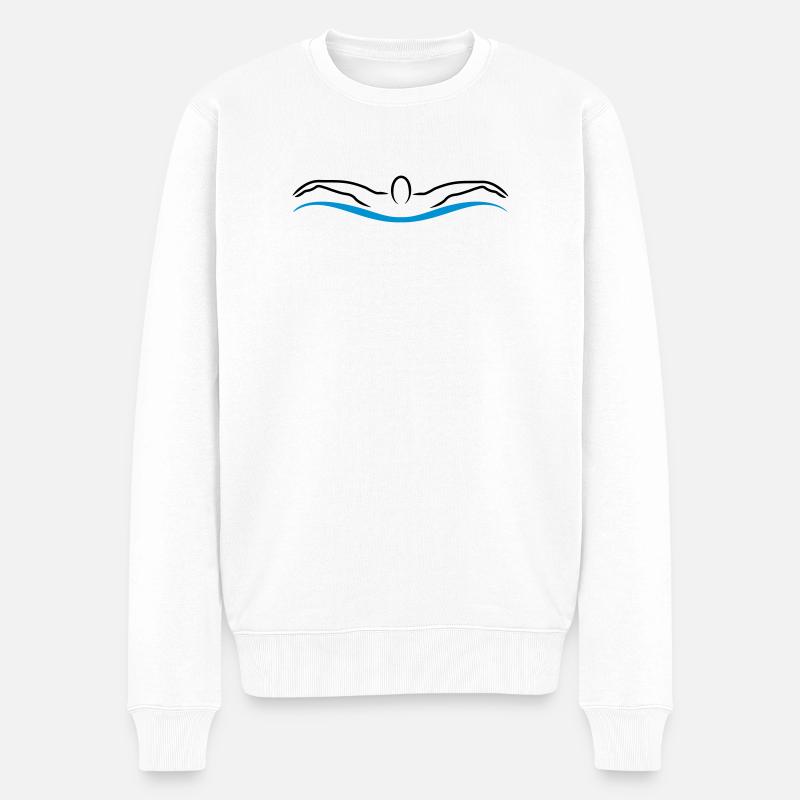 nage - Pull Premium bio Homme - blanc