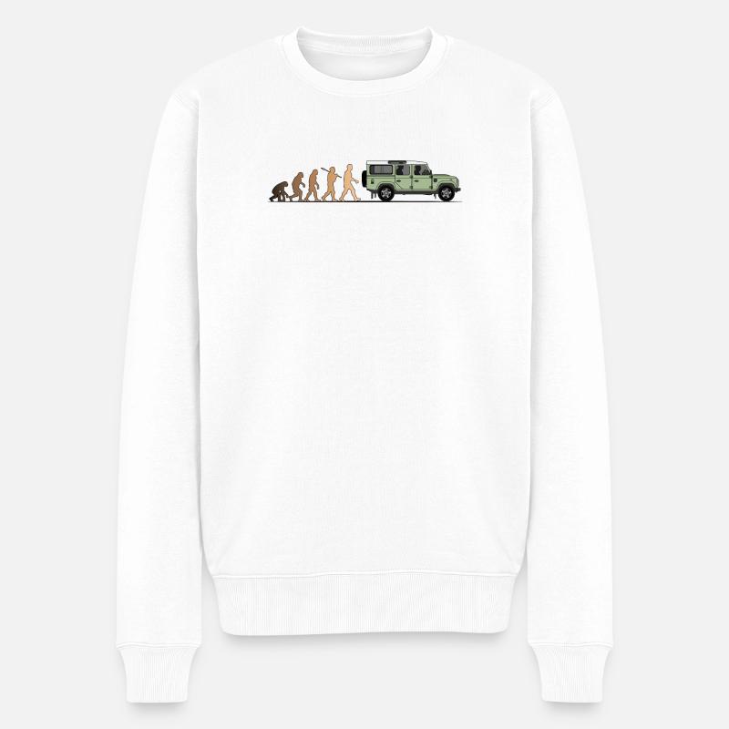 Defender Evolution 110 Couleur - Pull Premium bio Homme - blanc