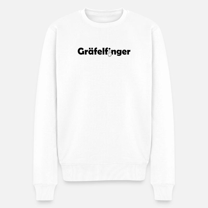 Stinkefinger Reb Streetstyle - Männer Premium Bio Pullover - Weiß