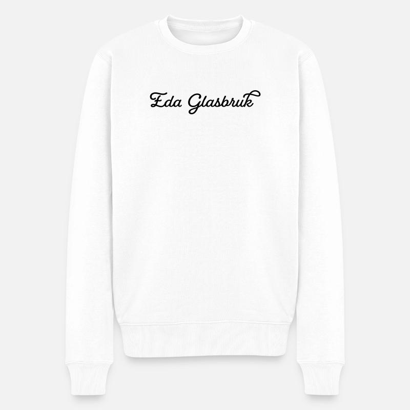 Eda Glassworks noir - Pull Premium bio Homme - blanc