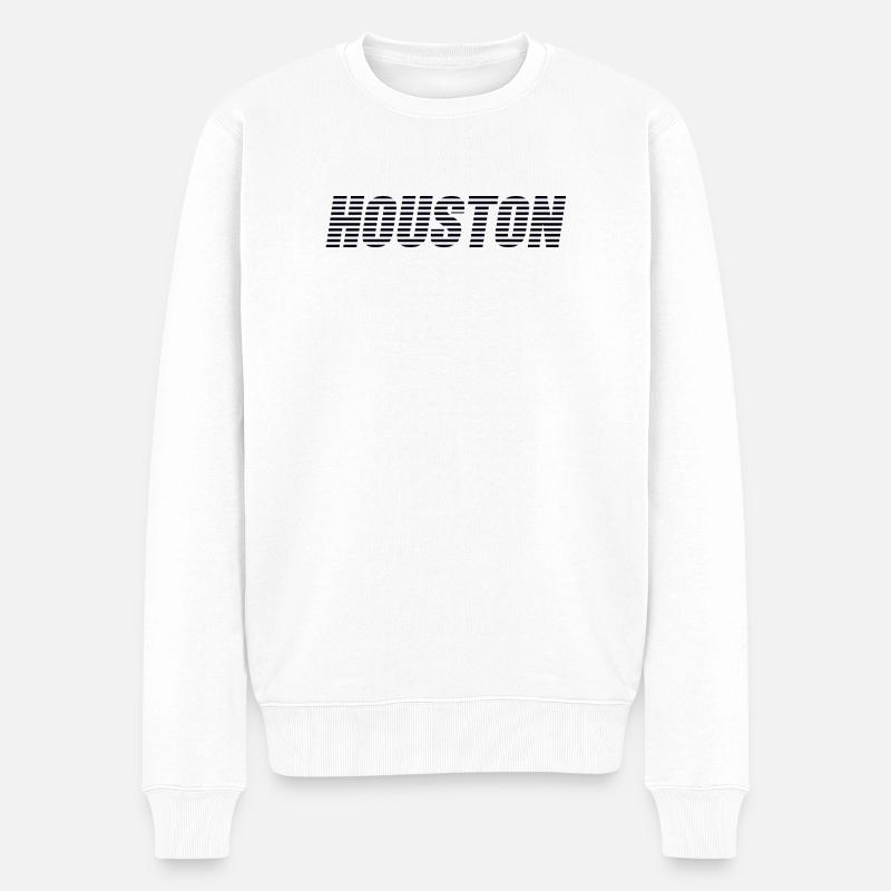 Houston, Texas - Pull Premium bio Homme - blanc