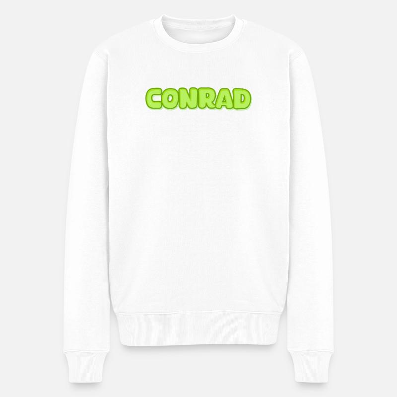 Conrad als Conrad - Männer Premium Bio Pullover - Weiß