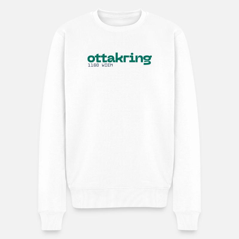 Ottakring Wien 1160 beau design simple - Pull Premium bio Homme - blanc