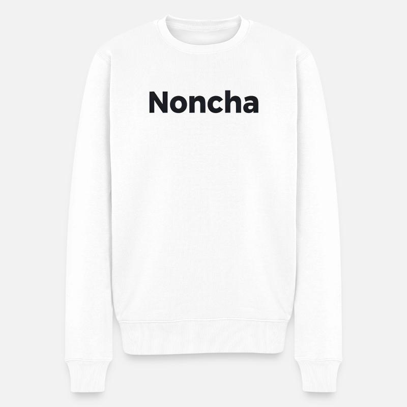 Noncha - Männer Premium Bio Pullover - Weiß