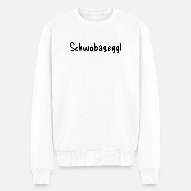 Schwobaseggl - Männer Premium Bio Pullover - Weiß
