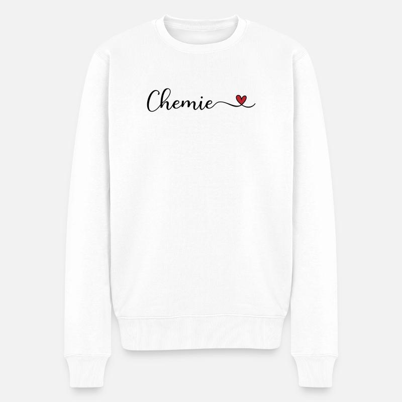 Chemie - Männer Premium Bio Pullover - Weiß