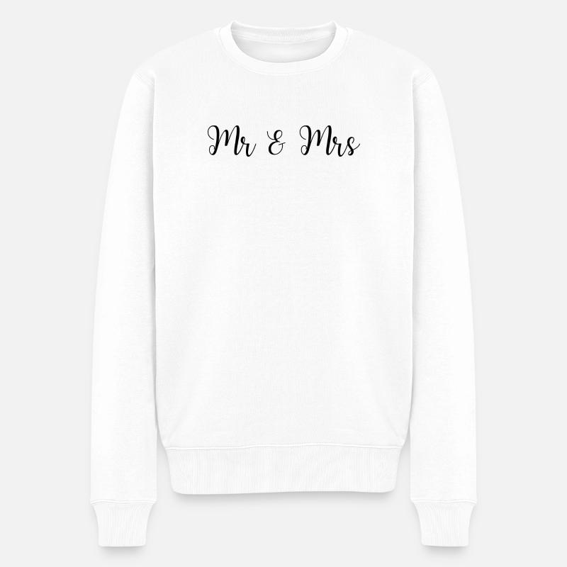 M. & Mme Wedding Design - Pull Premium bio Homme - blanc